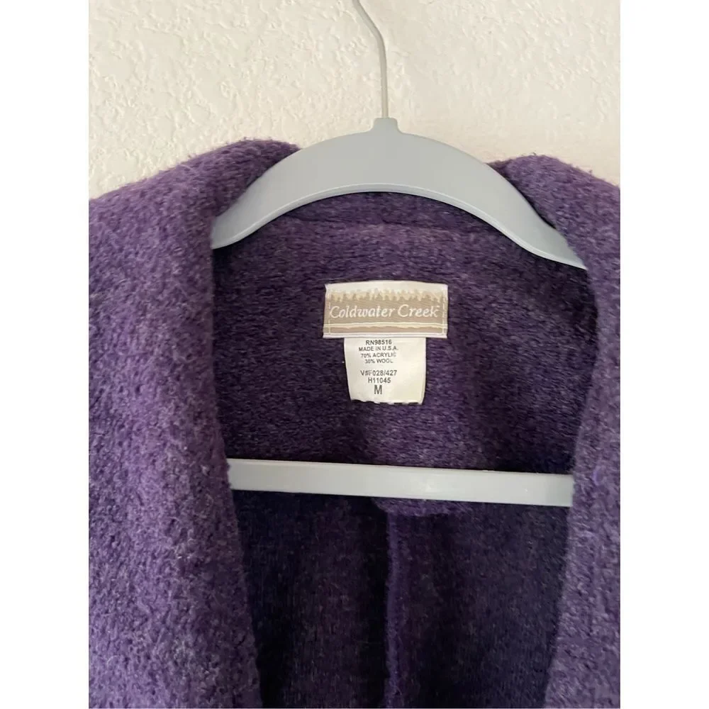 Cold water creek wester style wool‎ cropped jacket medium - Picture 4 of 7